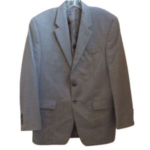 LAUREN RALPH LAUREN MEN'S BROWN WOOL 2 BUTTON SPORT COAT BLAZER 40R JACKET